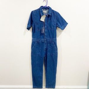 NWT Everlane The Short Sleeve Denim Coverall Size 4